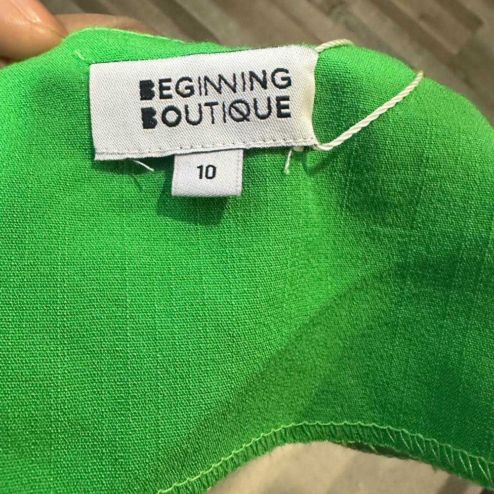 Beginning Boutique Trixy Green Cut Out Maxi Dress - Picture 8 of 8